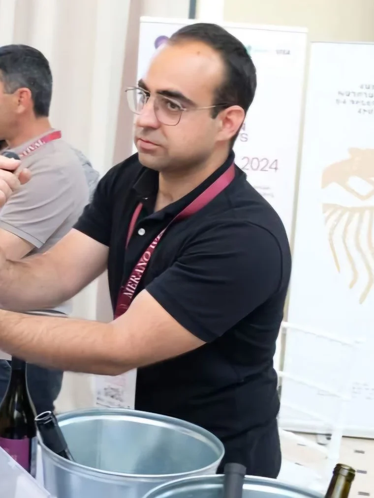 Hayk Mkrtchyan at the winery in Bambakashat